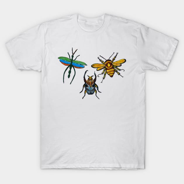 Funny Insects T-Shirt by PaintingsbyArlette